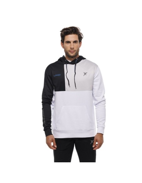 Sudadera Drop Shot Ancor Jmd Blanco Negro | Ofertas de pádel